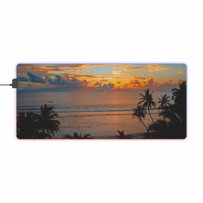 Beach Sunset LED Gaming Mouse Pad