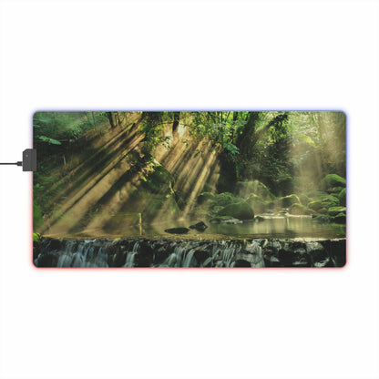 Jungle Waters LED Gaming Mouse Pad