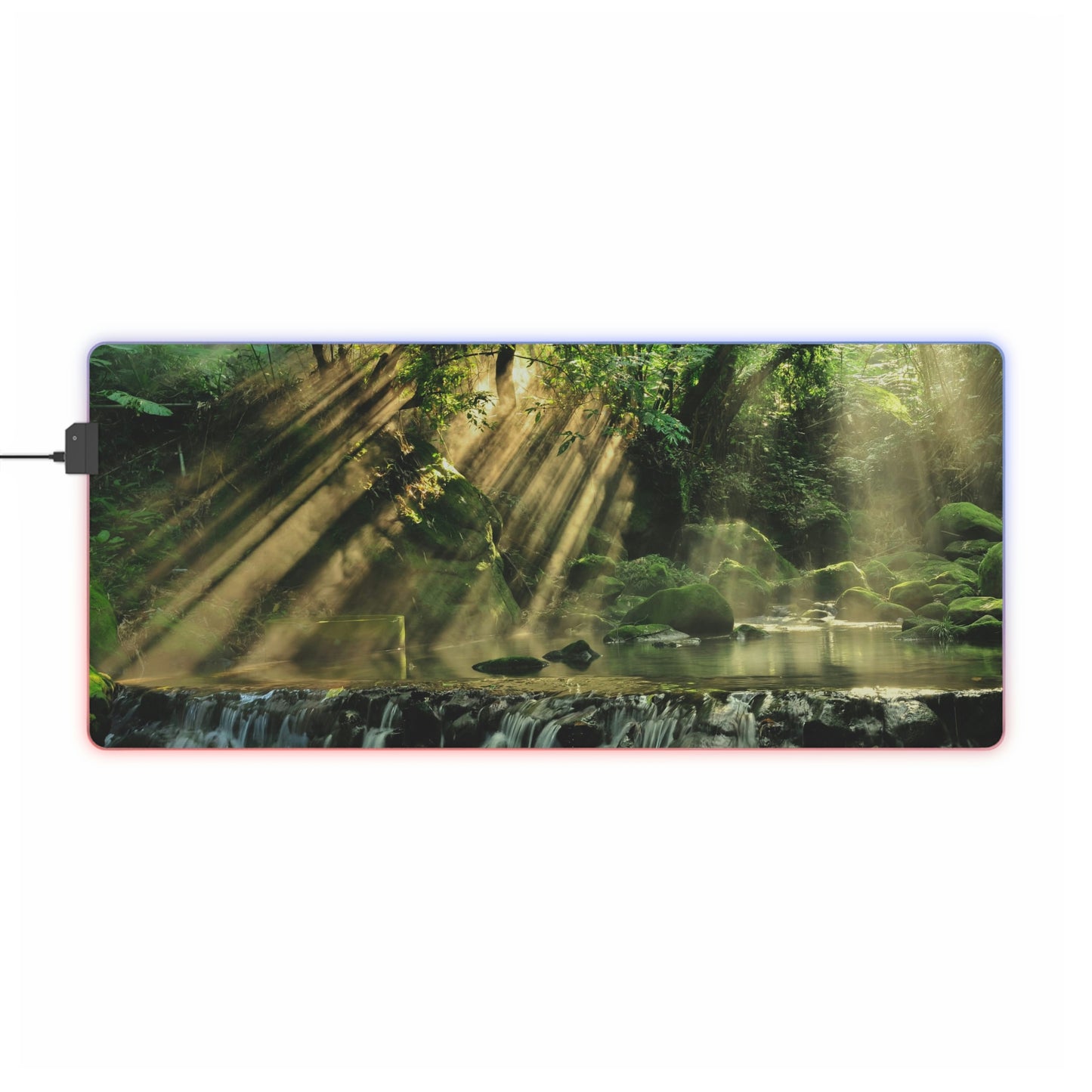 Jungle Waters LED Gaming Mouse Pad