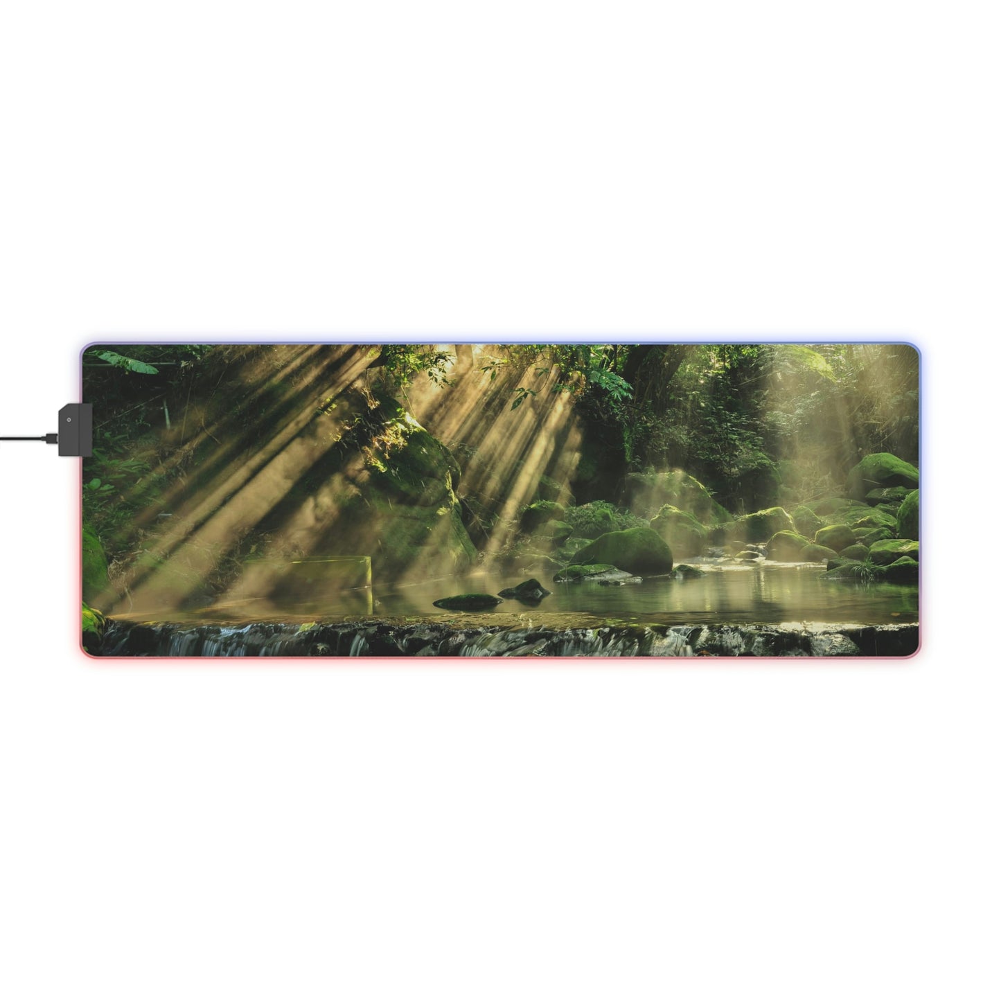 Jungle Waters LED Gaming Mouse Pad