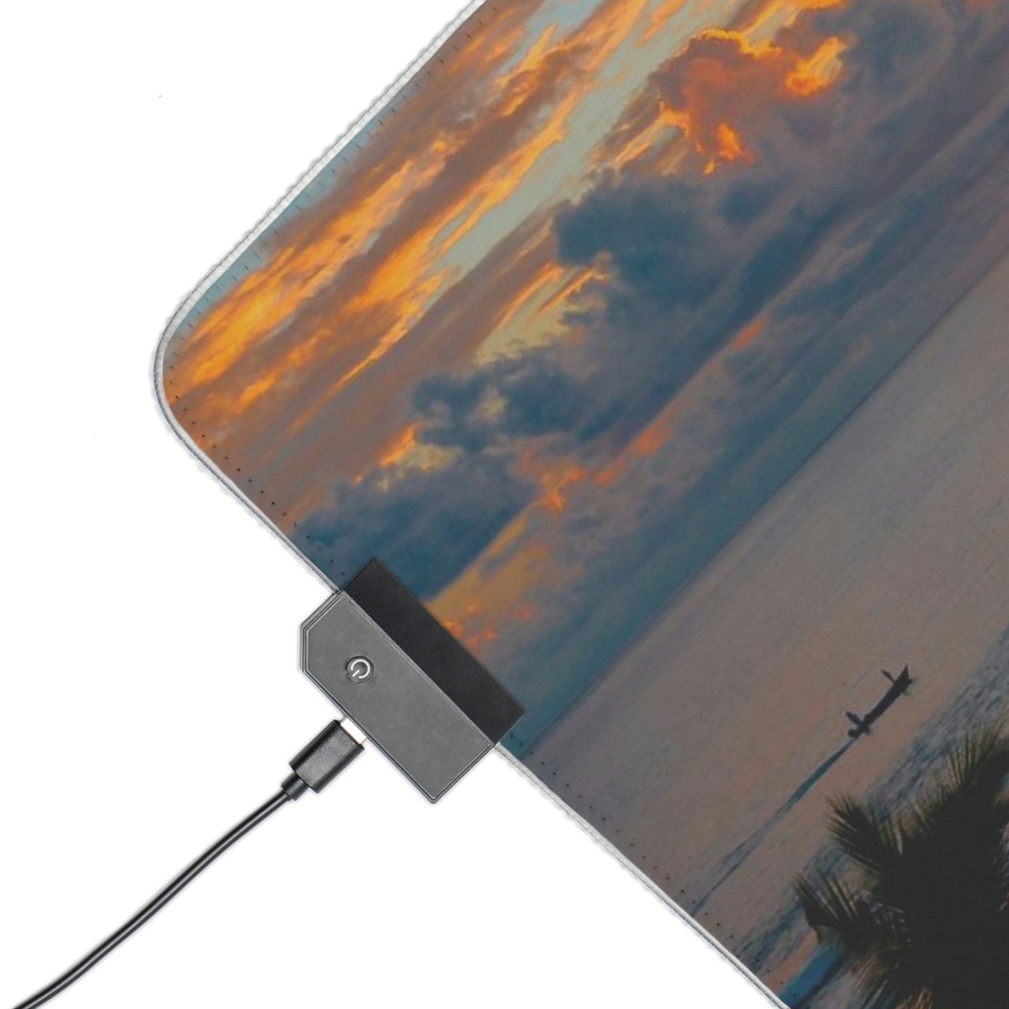 Beach Sunset LED Gaming Mouse Pad