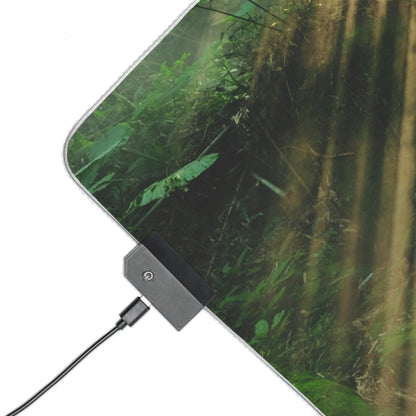 Jungle Waters LED Gaming Mouse Pad