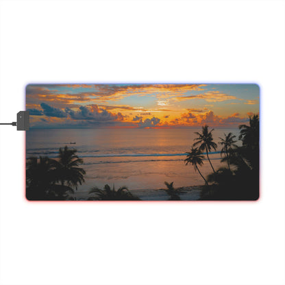 Beach Sunset LED Gaming Mouse Pad