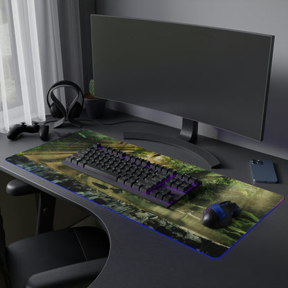 Jungle Waters LED Gaming Mouse Pad