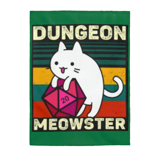 Dungeon Meowster Plush Blanket