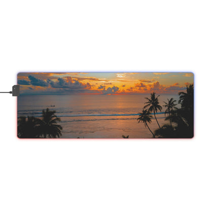 Beach Sunset LED Gaming Mouse Pad