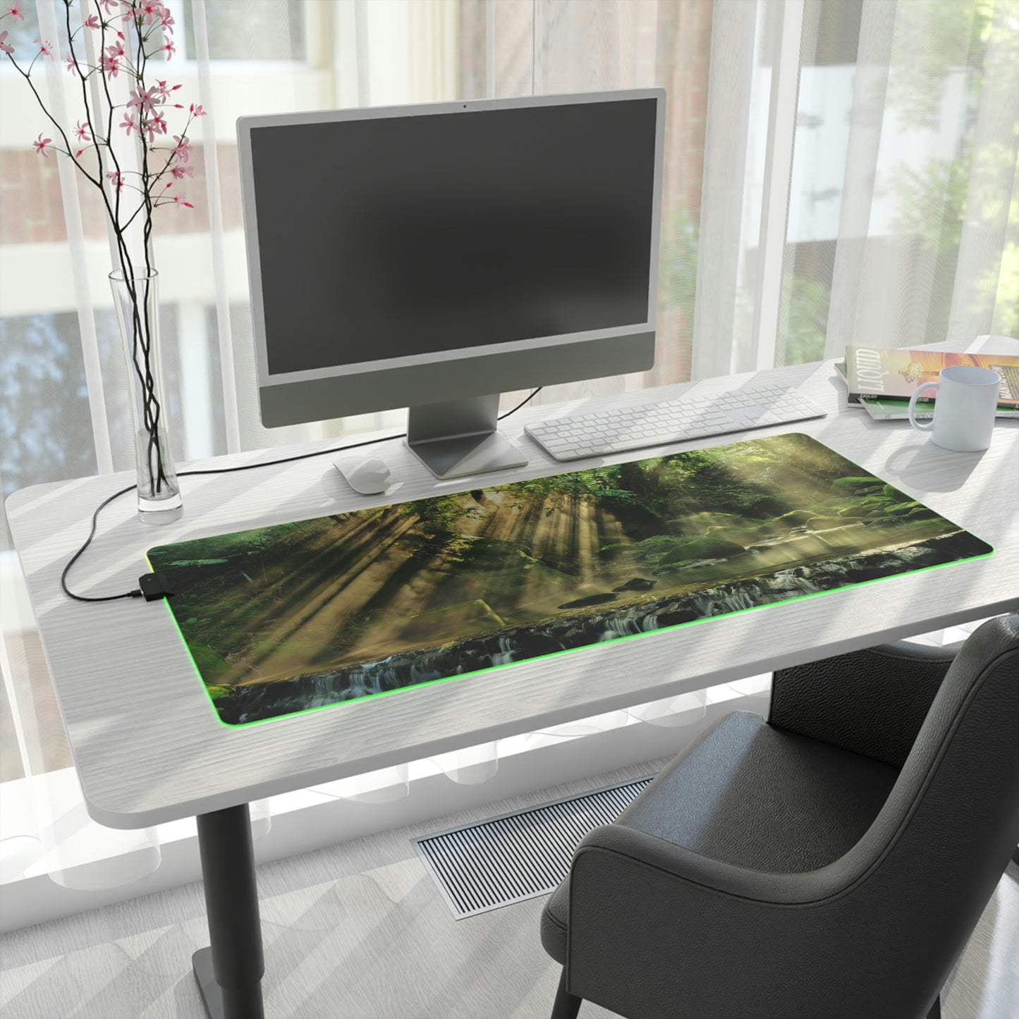 Jungle Waters LED Gaming Mouse Pad